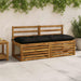 Perna pentru bancă VIANEN 100% Polyester Negru 140 x 50 x 12 cm - WALTI WALTI