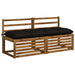Perna pentru bancă VIANEN 100% Polyester Negru 150 x 50 x 12 cm - WALTI WALTI