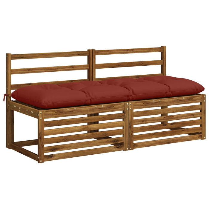 Perna pentru bancă VIANEN 100% Polyester Roșu 150 x 50 x 12 cm - WALTI WALTI