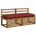 Perna pentru bancă VIANEN 100% Polyester Roșu 150 x 50 x 12 cm - WALTI WALTI