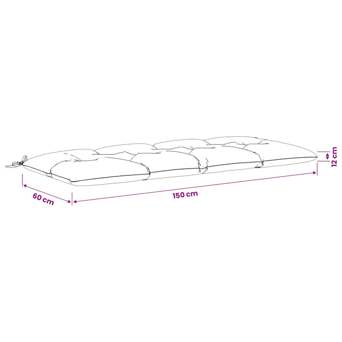 Perne pentru bancă 2 bucăți VIANEN 100% Polyester WALTI