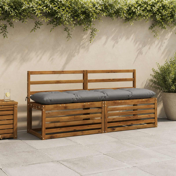 Perna pentru bancă VIANEN 100% Polyester Gri 180 x 40 x 12 cm - WALTI WALTI