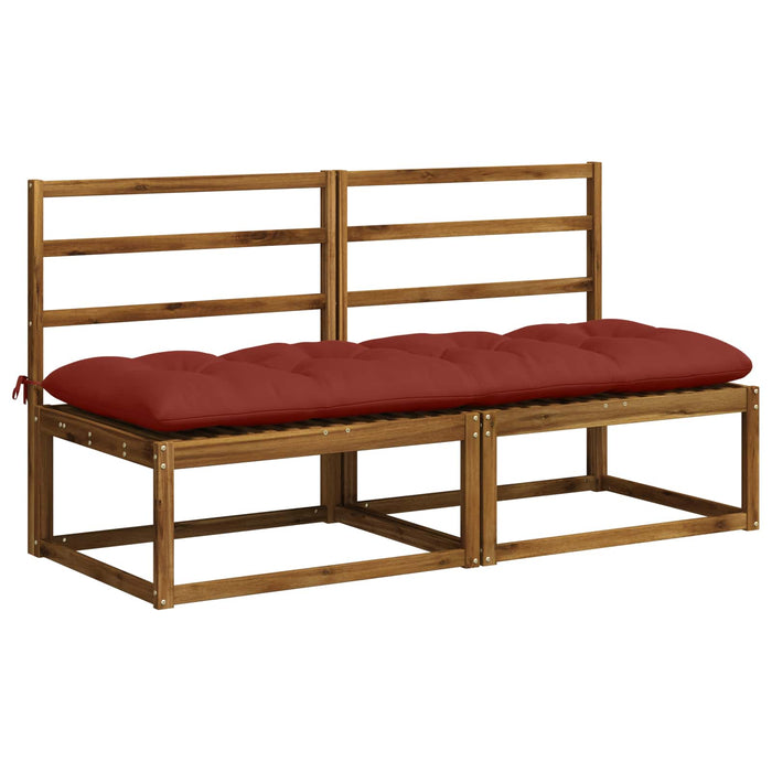Perna pentru bancă VIANEN 100% Polyester Roșu 180 x 60 x 12 cm - WALTI WALTI
