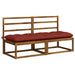Perna pentru bancă VIANEN 100% Polyester Roșu 180 x 60 x 12 cm - WALTI WALTI