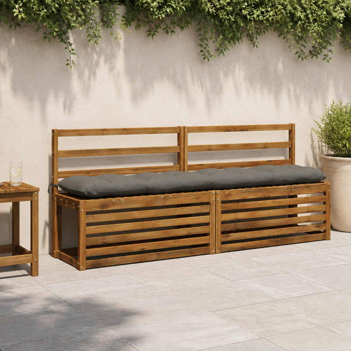 Perna pentru bancă VIANEN 100% Polyester Gri 200 x 30 x 12 cm - WALTI WALTI