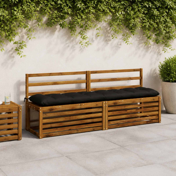 Perna pentru bancă VIANEN 100% Polyester Negru 190 x 40 x 12 cm - WALTI WALTI