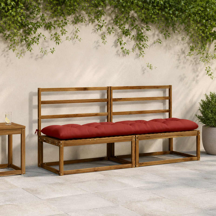 Perna pentru bancă VIANEN 100% Polyester Roșu 200 x 50 x 12 cm - WALTI WALTI