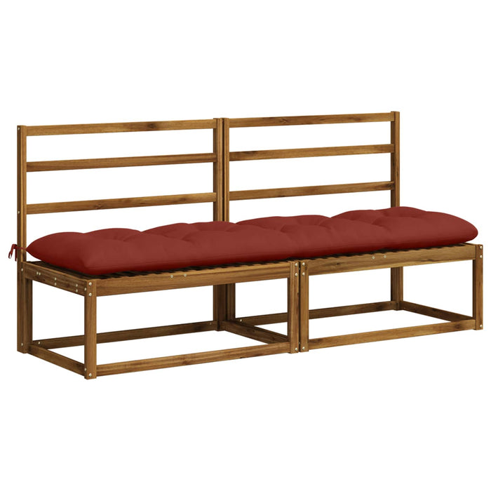Perna pentru bancă VIANEN 100% Polyester Roșu 200 x 50 x 12 cm - WALTI WALTI