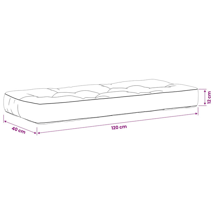 Perne pentru Palet VIANEN 100% Polyester Crem 120 x 40 x 12 cm - WALTI WALTI