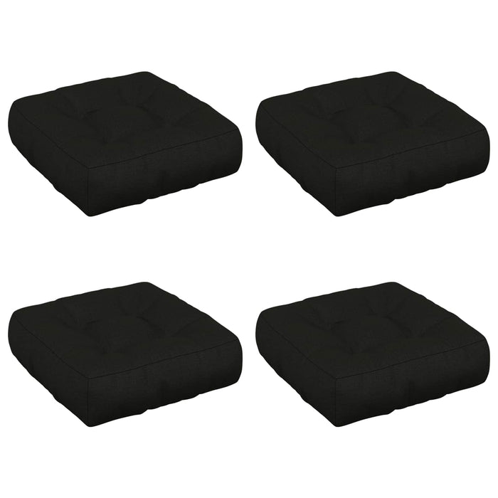 Perne pentru șezut cu 4 piese VIANEN 4 pcs 100% Polyester Negru WALTI