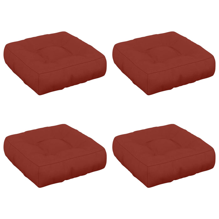 Perne pentru șezut cu 4 piese VIANEN 4 pcs 100% Polyester Roșu WALTI
