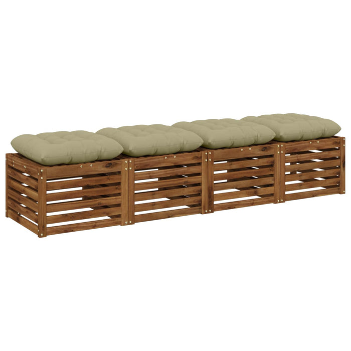 Perne de Șezut VIANEN 4 buc. 100% Polyester Verde deschis WALTI