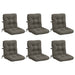 Perne pentru Scaune cu Spătar Înalt - Set de 6 VIANEN 6 pcs Gri - WALTI WALTI