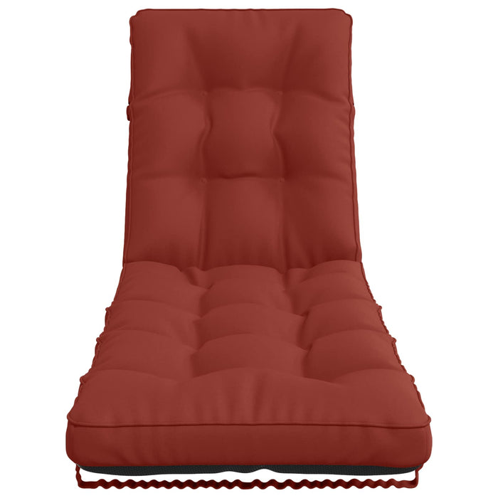 Perna pentru Șezlong VIANEN 100% Polyester Roșu 200 x 55 x 8 cm WALTI