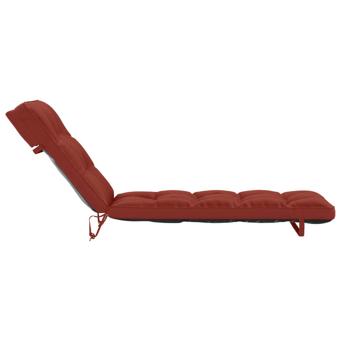 Perna pentru Șezlong VIANEN 100% Polyester Roșu 200 x 55 x 8 cm WALTI