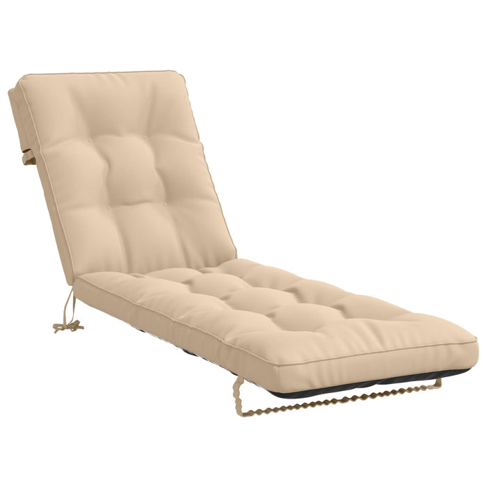 Perna pentru Șezlong VIANEN 100% Polyester Crem 200 x 55 x 8 cm WALTI