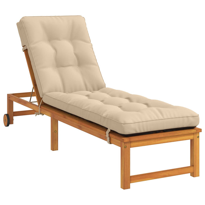 Perna pentru Șezlong VIANEN 100% Polyester Crem 200 x 55 x 8 cm WALTI