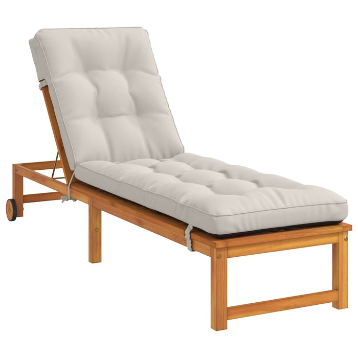 Perna pentru Șezlong VIANEN 100% Polyester Alb 200 x 60 x 8 cm WALTI