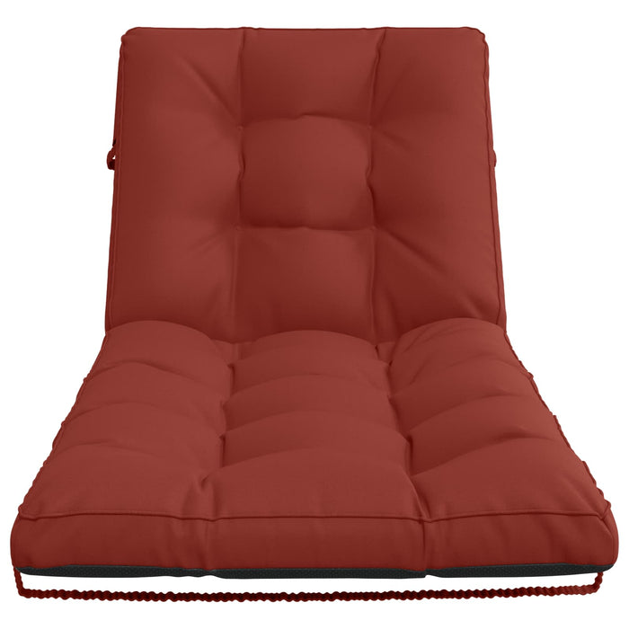 Perna pentru Șezlong VIANEN 100% Polyester Roșu 200 x 70 x 8 cm WALTI