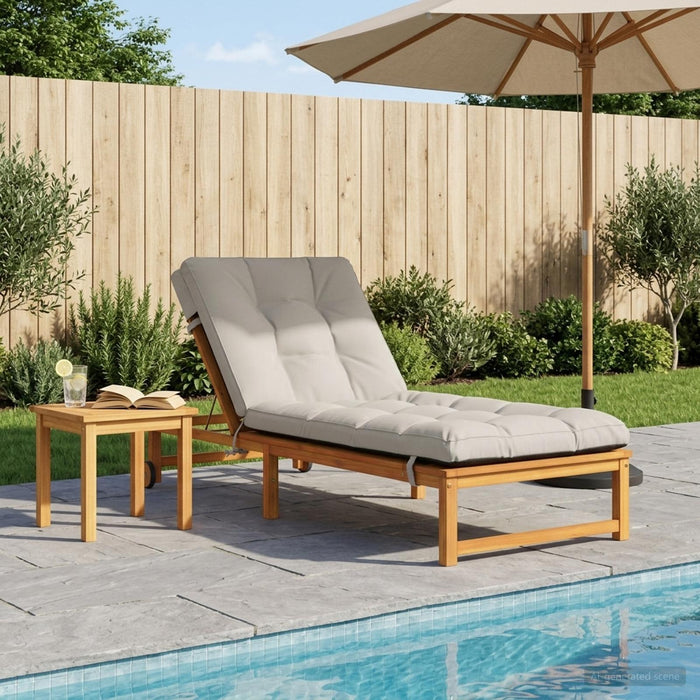 Perna pentru Șezlong VIANEN 100% Polyester Alb 200 x 80 x 8 cm WALTI