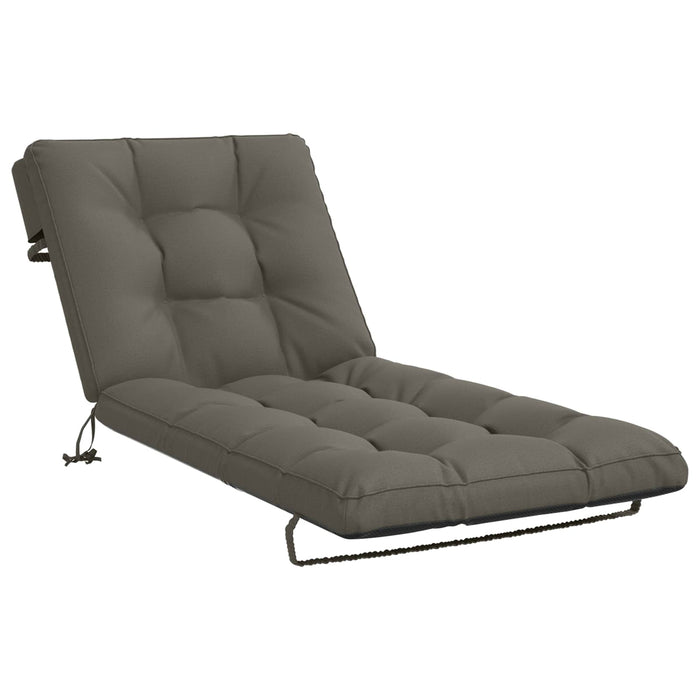 Perna pentru Șezlong VIANEN 100% Polyester Gri 200 x 80 x 8 cm WALTI