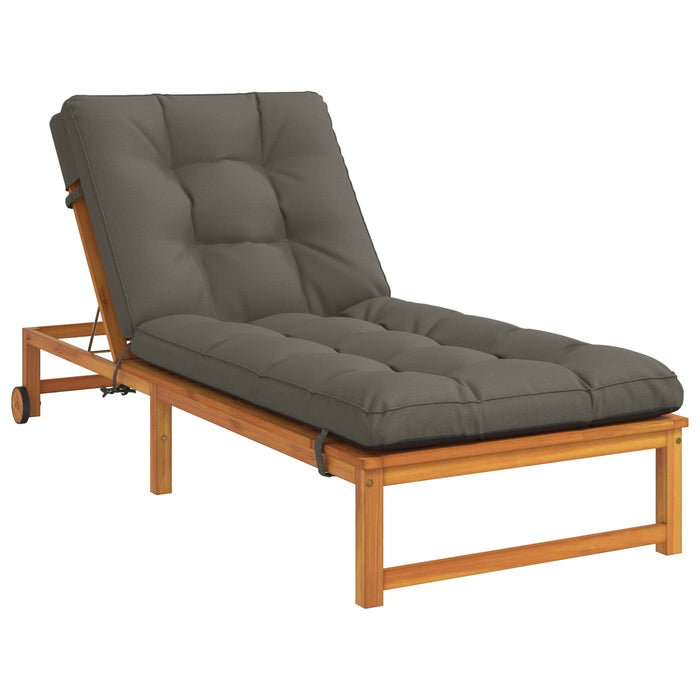 Perna pentru Șezlong VIANEN 100% Polyester Gri 200 x 80 x 8 cm WALTI