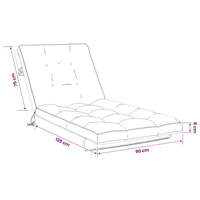 Perna pentru Șezlong VIANEN 100% Polyester Nisipiu - WALTI WALTI