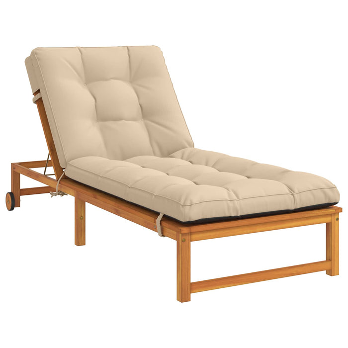 Perna pentru Șezlong VIANEN 100% Polyester Crem 200 x 90 x 8 cm - WALTI WALTI