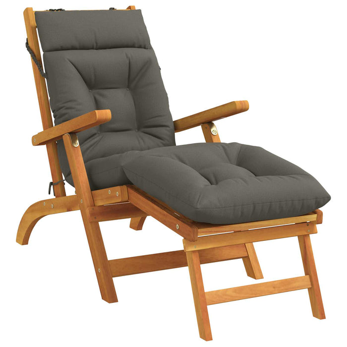 Perna pentru Șezlong VIANEN 100% Polyester Gri 200 x 50 x 8 cm WALTI