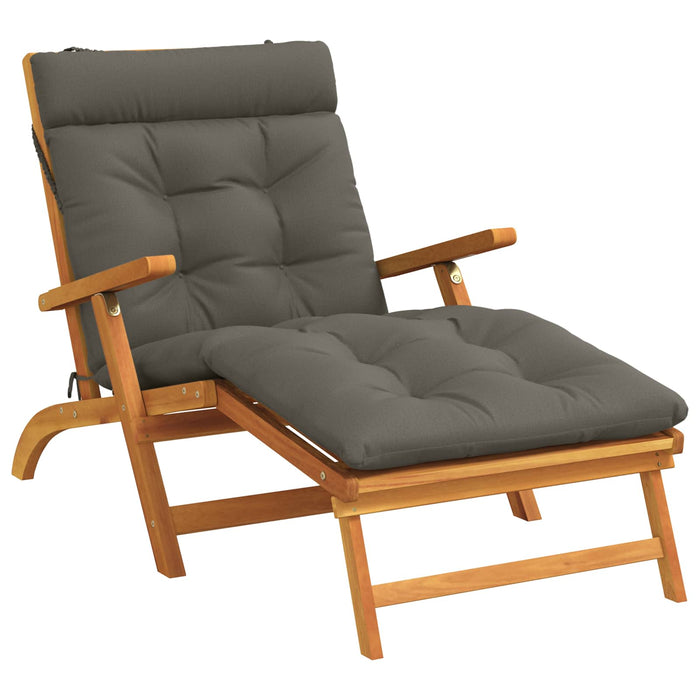 Perna pentru Șezlong VIANEN 100% Polyester Gri 200 x 80 x 8 cm WALTI