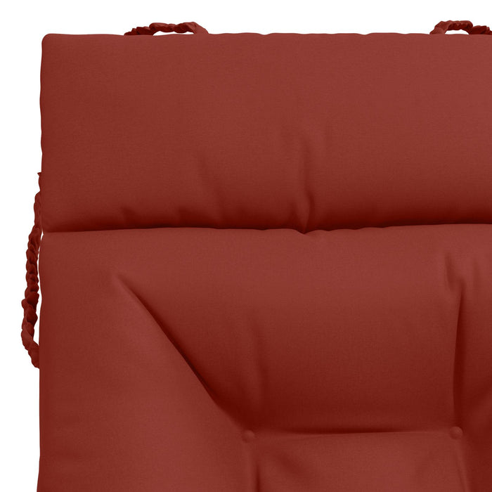 Perna pentru Șezlong VIANEN 100% Polyester Roșu 200 x 90 x 8 cm WALTI