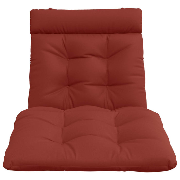 Perna pentru Șezlong VIANEN 100% Polyester Roșu 200 x 90 x 8 cm WALTI