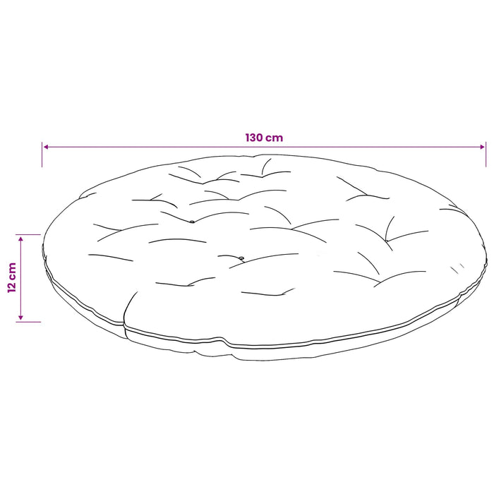 Perna pentru fotoliul Papasan VIANEN 100% Polyester Crem WALTI