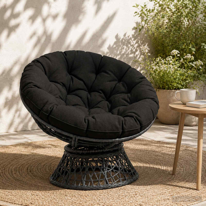 Perna pentru fotoliu suspendat VIANEN 100% Polyester Negru WALTI