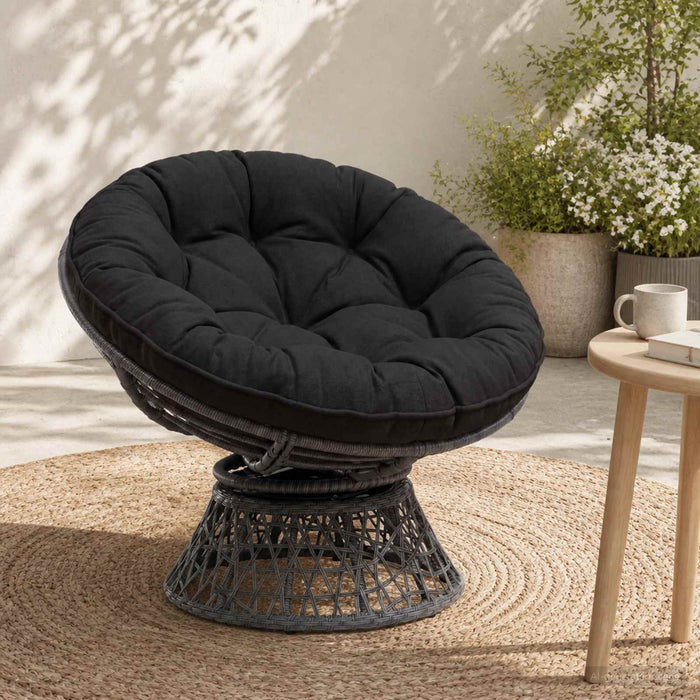 Perna pentru fotoliu suspendat VIANEN 100% Polyester Negru WALTI