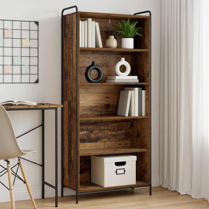 Dulap pentru cărți 55,5 x 33 x 174 cm Lemn prelucrat Lemn vechi WALTI