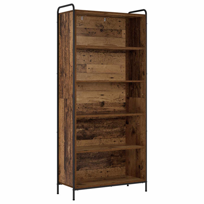 Dulap pentru cărți 55,5 x 33 x 174 cm Lemn prelucrat Lemn vechi WALTI