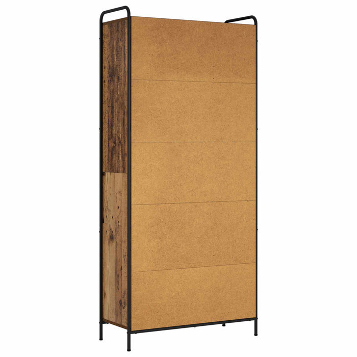 Dulap pentru cărți 55,5 x 33 x 174 cm Lemn prelucrat Lemn vechi WALTI