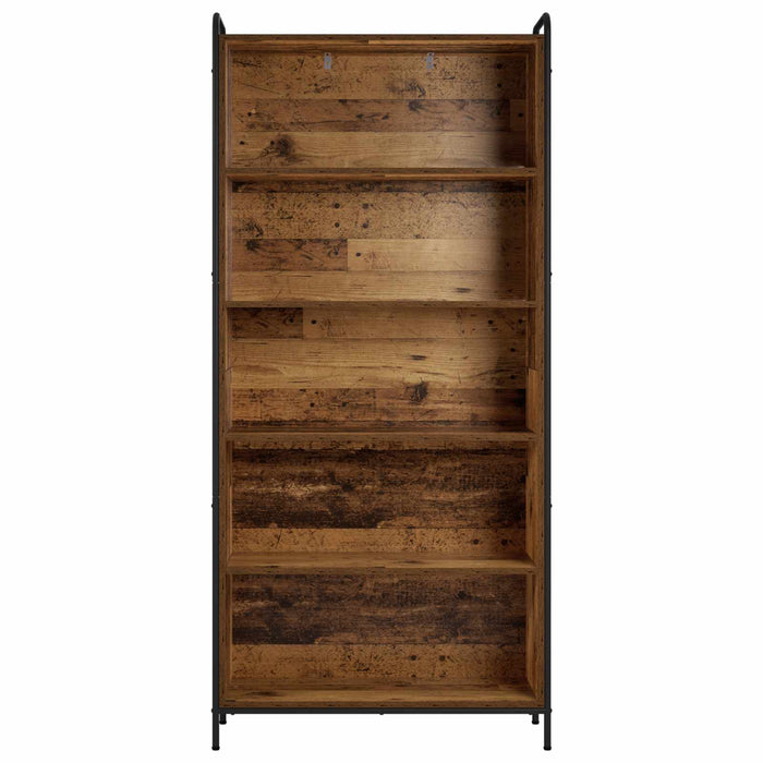 Dulap pentru cărți 55,5 x 33 x 174 cm Lemn prelucrat Lemn vechi WALTI