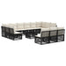 Set de canapele pentru grădină 14 pcs Negru poliratan - WALTI WALTI