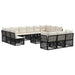 Set de canapele pentru grădină 14 pcs Negru poliratan - WALTI WALTI