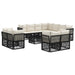 Set de canapele pentru grădină 12 pcs Negru poliratan - WALTI WALTI