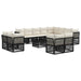 Set de canapele pentru grădină 13 pcs Negru poliratan - WALTI WALTI