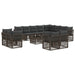 Set de canapele pentru grădină 13 pcs Gri poliratan - WALTI WALTI