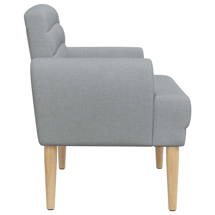 Canapea cu capitonaj butonat Gri deschis 116 x 67 x 80 cm WALTI