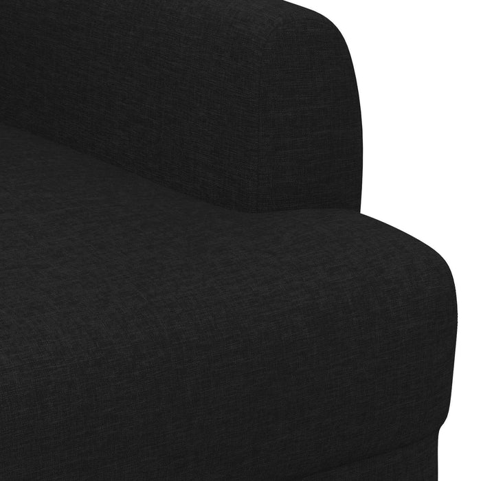 Canapea cu capitonaj butonat Negru 116 x 67 x 80 cm Țesătură WALTI