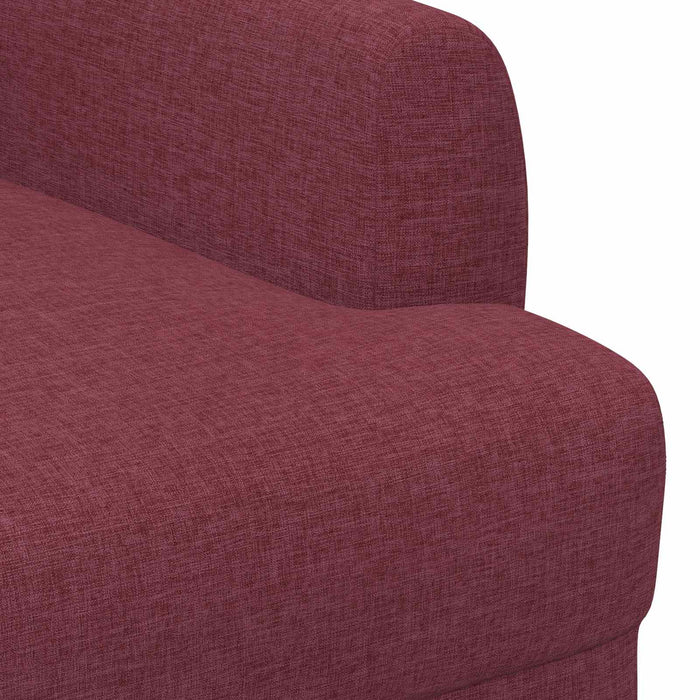 Canapea cu capitonaj butonat Roșu Vin 116 x 67 x 80 cm Țesătură WALTI