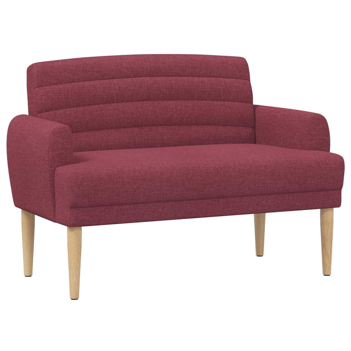 Canapea cu capitonaj butonat Roșu Vin 116 x 67 x 80 cm Țesătură WALTI