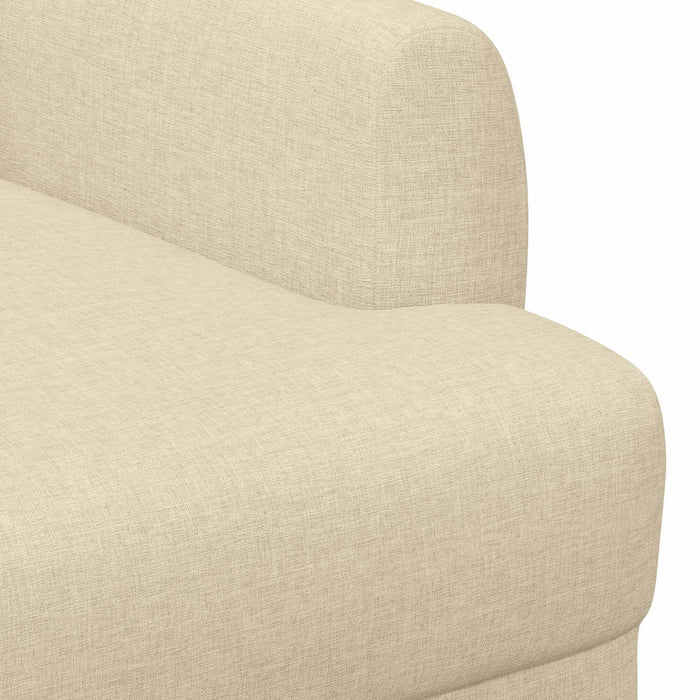 Canapea cu capitonaj butonat Crem 116 x 67 x 80 cm Țesătură WALTI