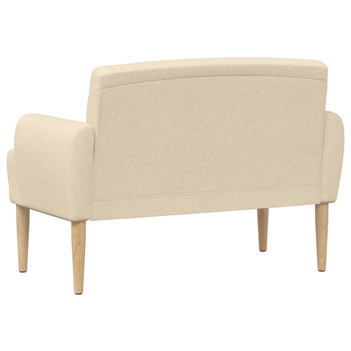 Canapea cu capitonaj butonat Crem 116 x 67 x 80 cm Țesătură WALTI